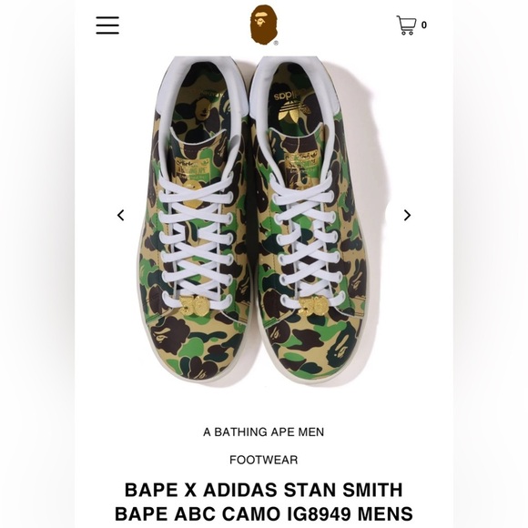 Bape x Adidas Stan smith 30th anniversary - Picture 6 of 10